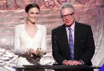 Actress Emily Deschanel (L) and actor Tony Denison speak during the 24th Genesis Awards at the Beverly Hilton Hotel on March 20, 2010 in Beverly Hills, California.