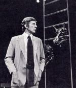 On Broadway acting in "Equus" in 1977.