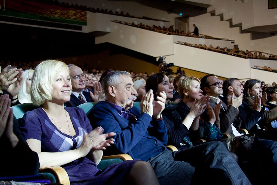 Владимир Грамматиков  и Анна Яновская на фестивале &quot;Листопад&quot; в Минске