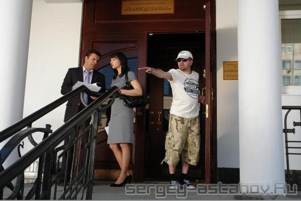 На съёмках сериала &quot;А счастье где-то рядом&quot;.Рязань,май-июль 2010.