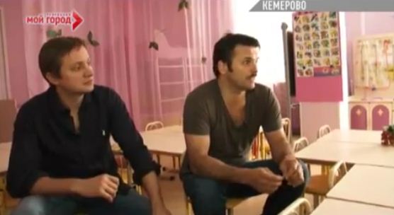 Кемерово.В гостях у детей Сергей Астахов и Артём Михалков.12.06.2012.
