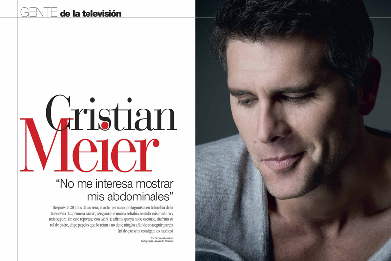 &quot;Christian Meier en Revista GENTE, Colombia, edición de Enero de 2012.