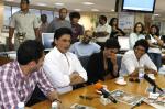 Shah Rukh Khan, Priyanka Chopra, Farhan Akhtar and Ritesh Sidhwani at Gulf News Office.