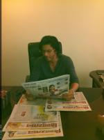 Shah Rukh Khan as the guest editor for the 'Hindustan