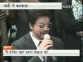 @iamsrk at Srinagar press conf. "I have fulfilled my father's dream by visiting Kashmir"