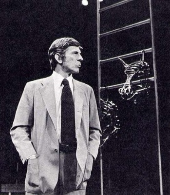 On Broadway acting in &quot;Equus&quot; in 1977.