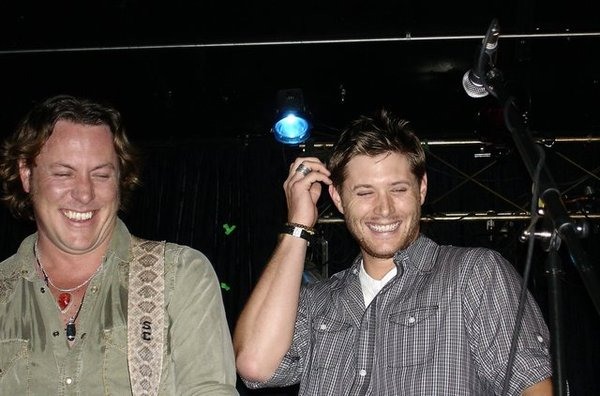 Jensen and Steve Carlson at Crhis Kane&#039;s bday gig in Portland in 2009